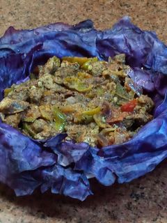 صورة لوصفة كبد وقوانص فراخ بالخضار 🥙