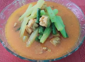 Foto resep Sayur santan labuh & kacang panjang (jangan lodeh)