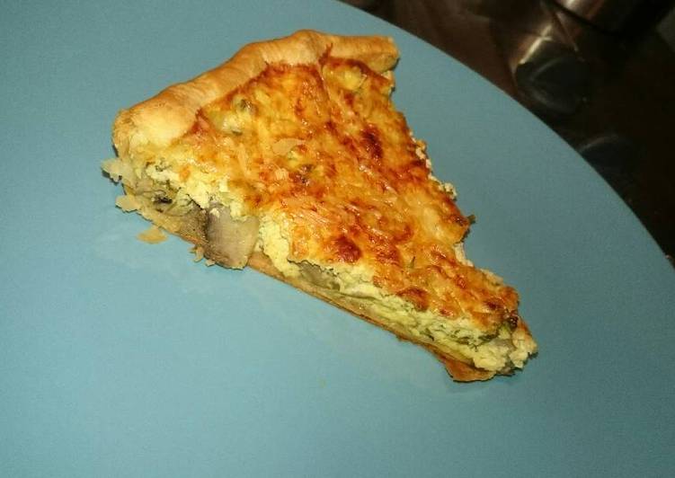 Tarte champignon persil moutarde