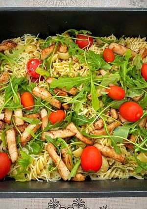 Foto resep Fussili Pasta warna warni