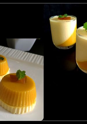 A picture of "Mango Vanilla Panna cotta".