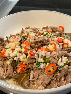 A picture of Sei Sapi Sambal Matah.