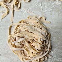 A picture of Homemade pasta.