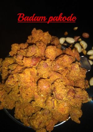 A picture of Badam pakora.
