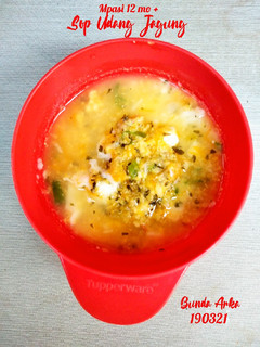 Foto resep Mpasi 12 bulan "Sup Udang Jagung"