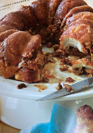 A picture of Sticky cinnamon bread.