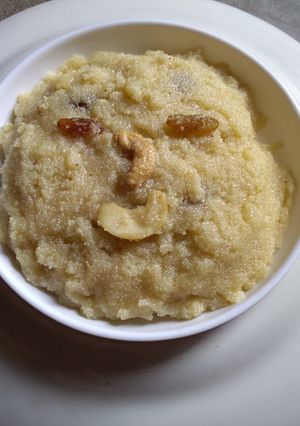 A picture of Sooji Halwa.