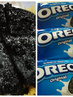 A picture of Oreo biscuit cake.