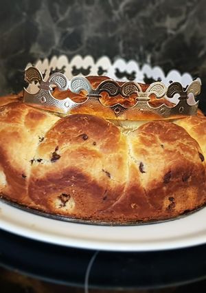 Une photo de 39• 👑 Brioche des Rois frangipane/pépite de chocolat 👑