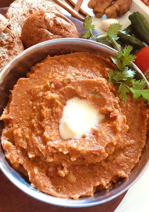 A picture of #pavbhaji #themechallenge.