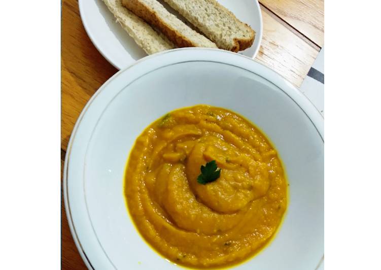 Resep Pumpkin soup / Sup labu kuning Legit dan Nikmat