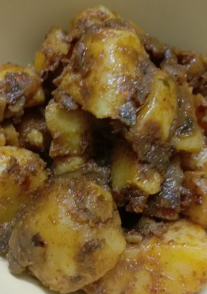 A picture of Potato Sabzi.