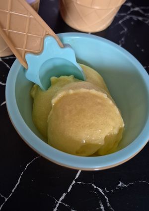 Une photo de Sorbet a la pêche 🍑au ninja swirl 😃