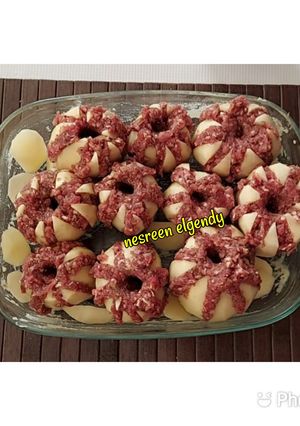 صورة لوصفة وردات البطاطس باللحم
