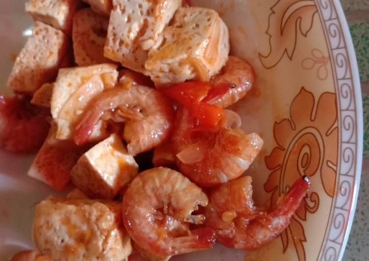 Tumis Saus Tahu Udang