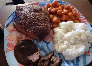 Ultimate, Prepare Seasoned Swiss Steak w Glazed Carrots and Ranch Mashed Potatoes Yummy