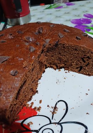 Una foto de Torta de banana y chocolate