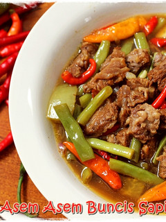 Foto resep Asem2 Daging Sapi Buncis segarr khas rumahku