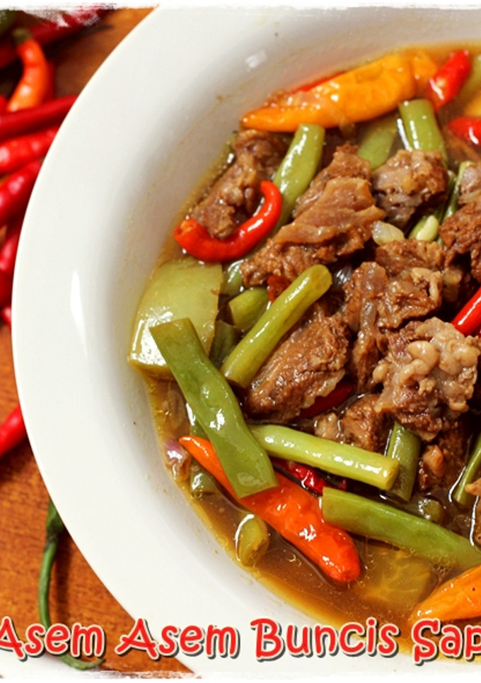 Foto resep Asem2 Daging Sapi Buncis segarr khas rumahku