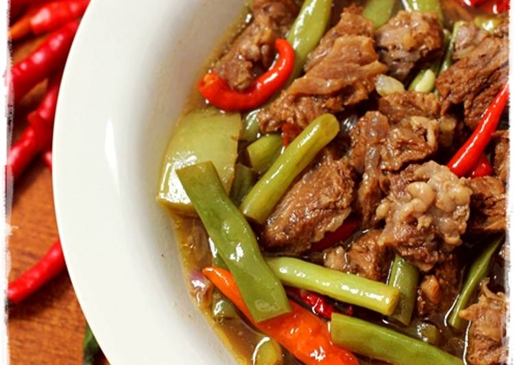 Panduan Memasak Asem2 Daging Sapi Buncis segarr khas rumahku Anti Ribet