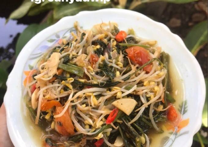 Tutorial Membuat Resep Cah Kangkung Tauge