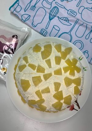 รูปของ เค้กนมสดหน้าสับปะรด (หม้อหุงข้าว)