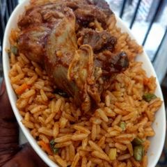 A picture of Jollof rice.