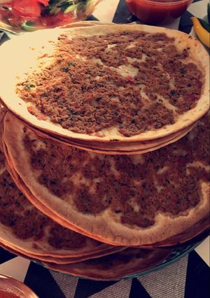صورة لوصفة لحم بعجين