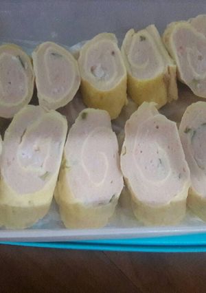 Foto resep Egg chiken roll frozen