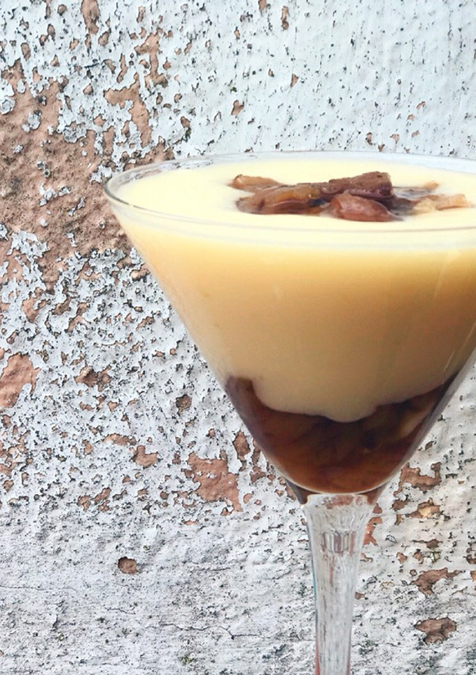 Una foto de Crema de limón con castañas de La Moncloa