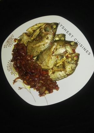 Grilled fish ainihin hoton girkin