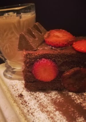 A picture of Bread chocolate cake.