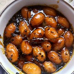 A picture of Amrar tok jhal chutney or Wild Mango or Hog plum sweet and Sour.