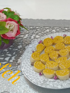 عکسی از دستور حلوا رولی