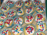 Muffins coloridos