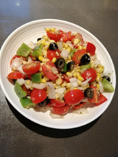 A picture of Cherry and Olive Salad.