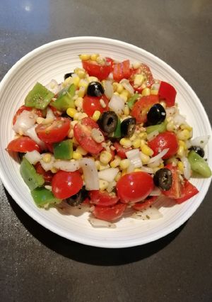 A picture of Cherry and Olive Salad.