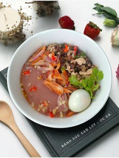 Hình của món Bánh đúc gạo lứt - ức gà.