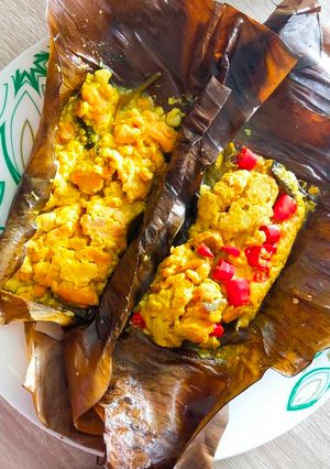 Foto resep Pepes Salmon Tahu