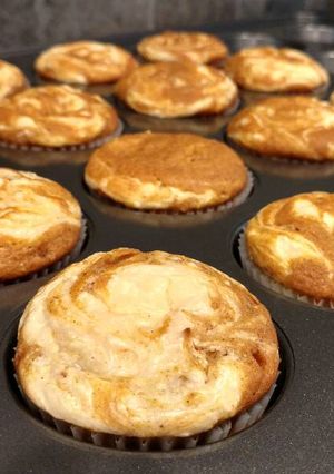 A picture of Pumpkin Cream Cheese Muffins.
