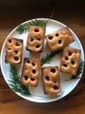 “Financiers” con frambuesas