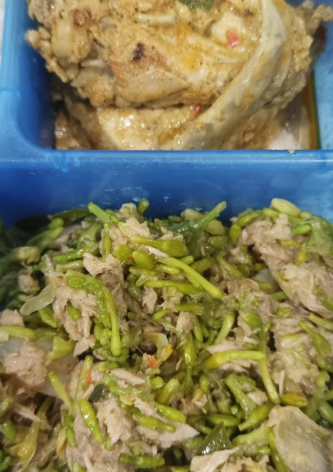 Foto resep Tumis Bunga Pepaya Tuna Kalengan