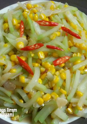 Foto resep Tumis labu jagung manis saos tiram 🌽