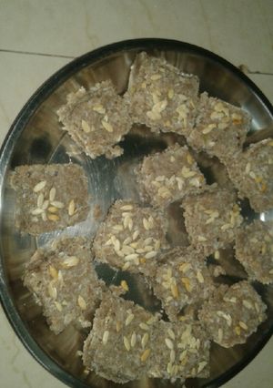 A picture of Panchmeva burfi.