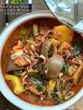 Gulai Kari Tumis Darat Terung Bulat dan Ikan Masin Kurau
