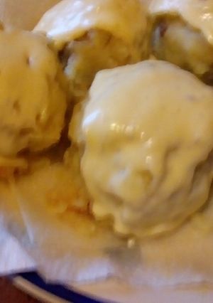 Una foto de Papas rellenas con pino