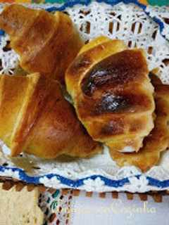 Foto de Croissant light com iogurte