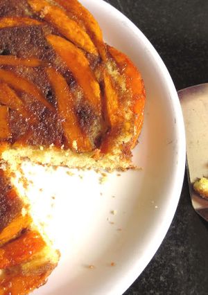 A picture of Mango Upside-Down Cake.