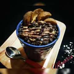 A picture of Oats-Sapota Mug Cake (3 min.in microwave).