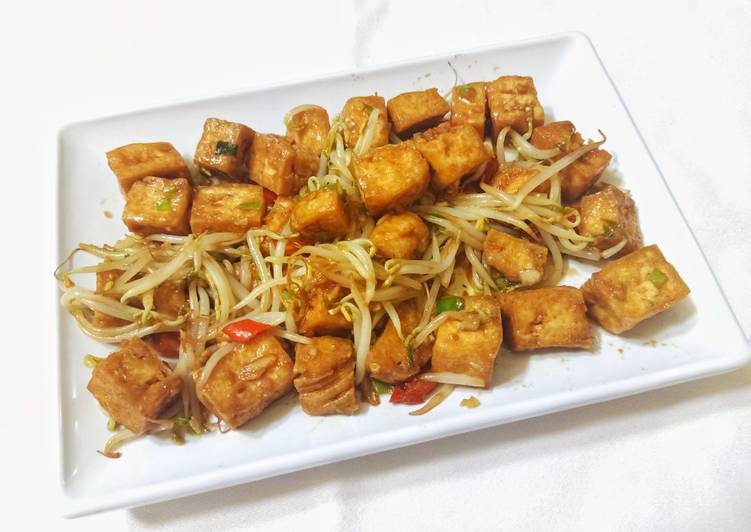 makanan 40. Tahu tauge saus teriyaki yang Lezat Sekali